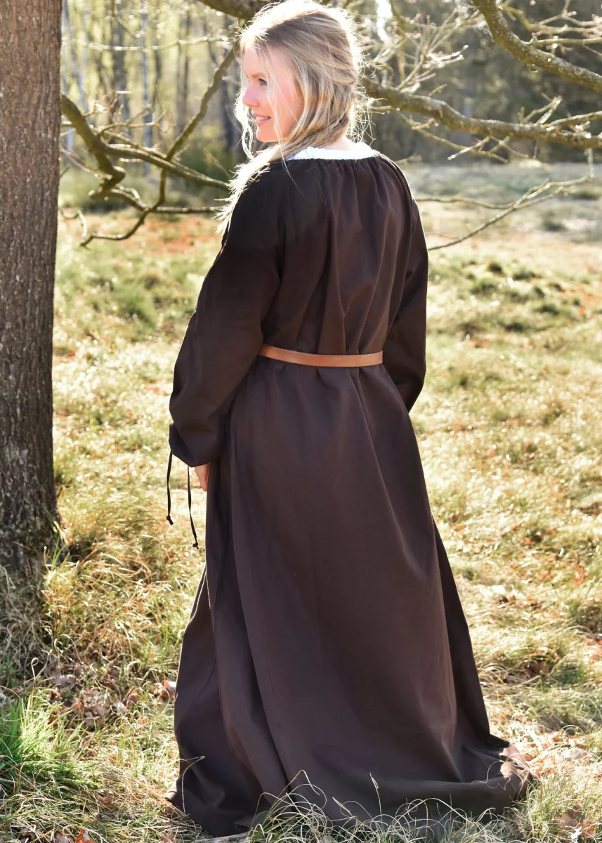 Matilda middeleeuwse chemise, onderjurk, bruin - Image 3