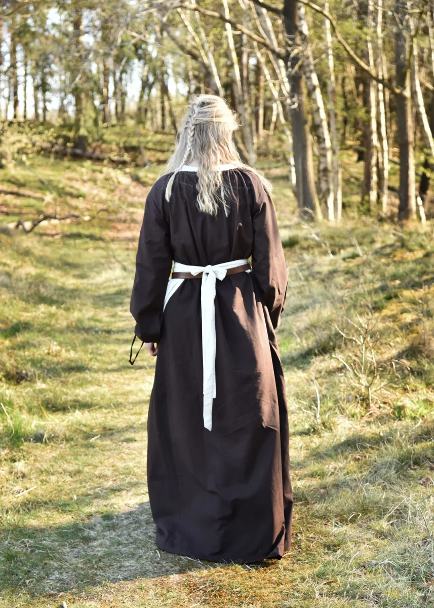 Matilda middeleeuwse chemise, onderjurk, bruin - Image 5