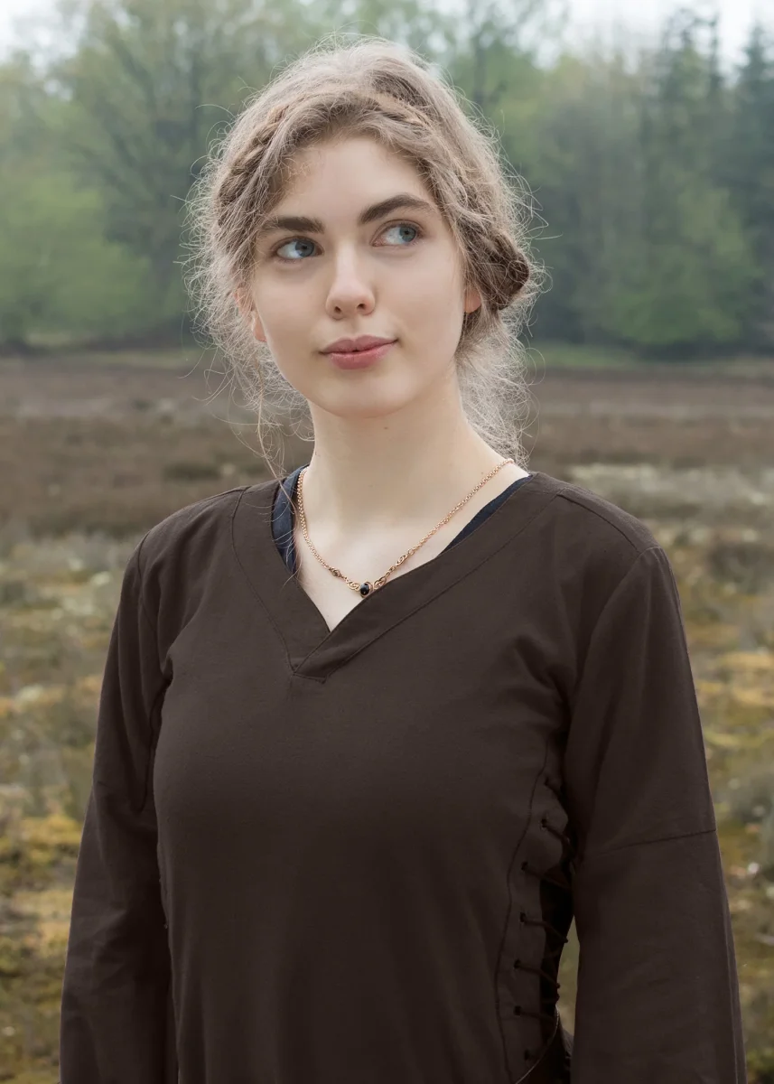 Middeleeuwse bliaut Amal, bruin - Image 4