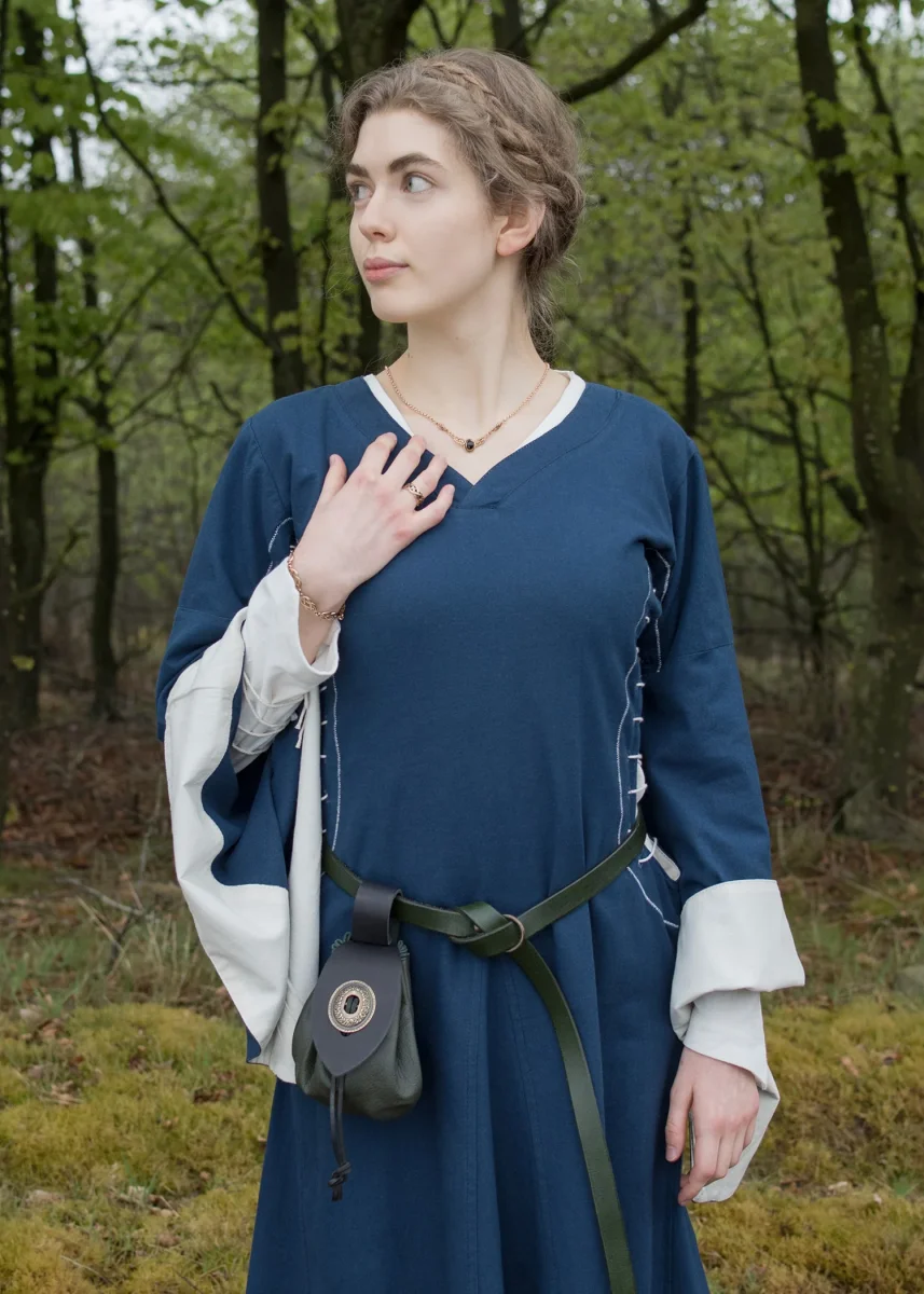 Middeleeuwse bliaut Amal, blauw-wit - Image 5