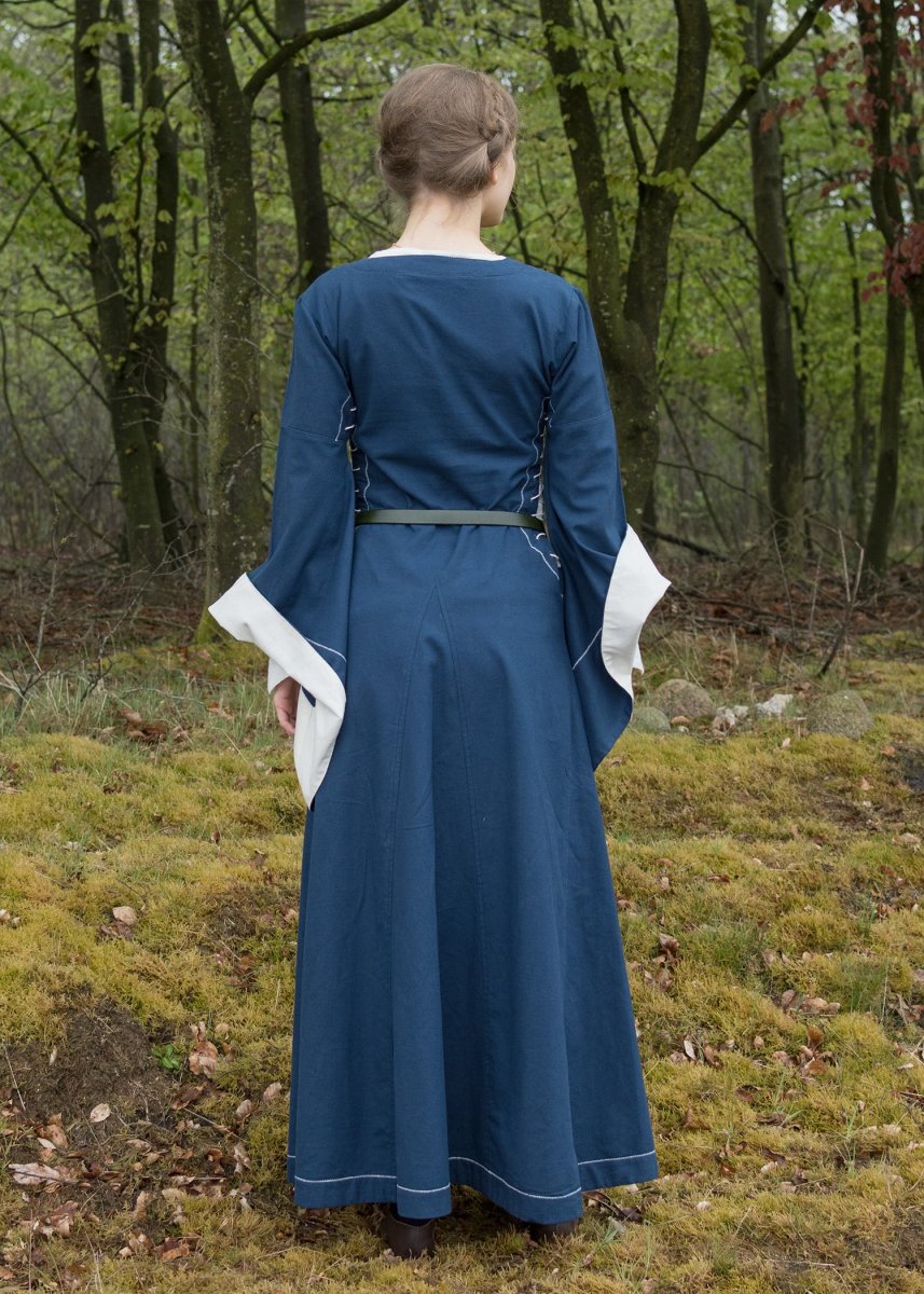 Middeleeuwse bliaut Amal, blauw-wit - Image 6
