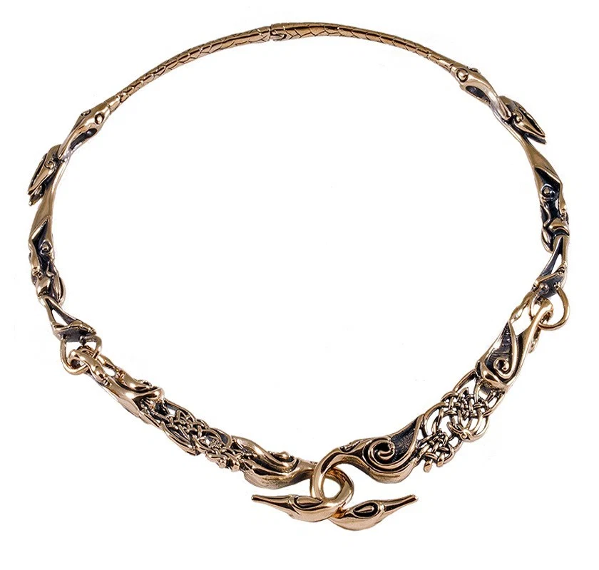 Zwanenhalsring, brons