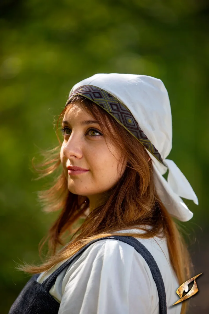 Hoofddoek Estrid, wit - Image 2