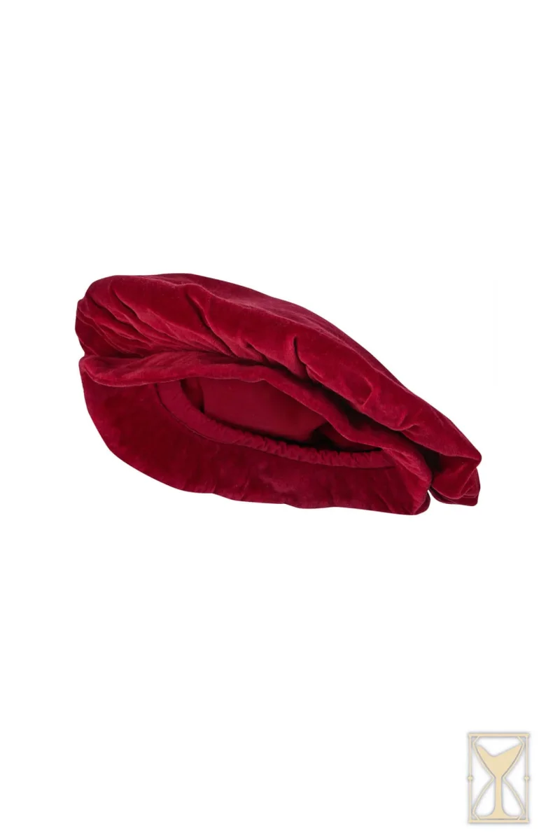 Baret Francisco, fluweel, rood - Image 8
