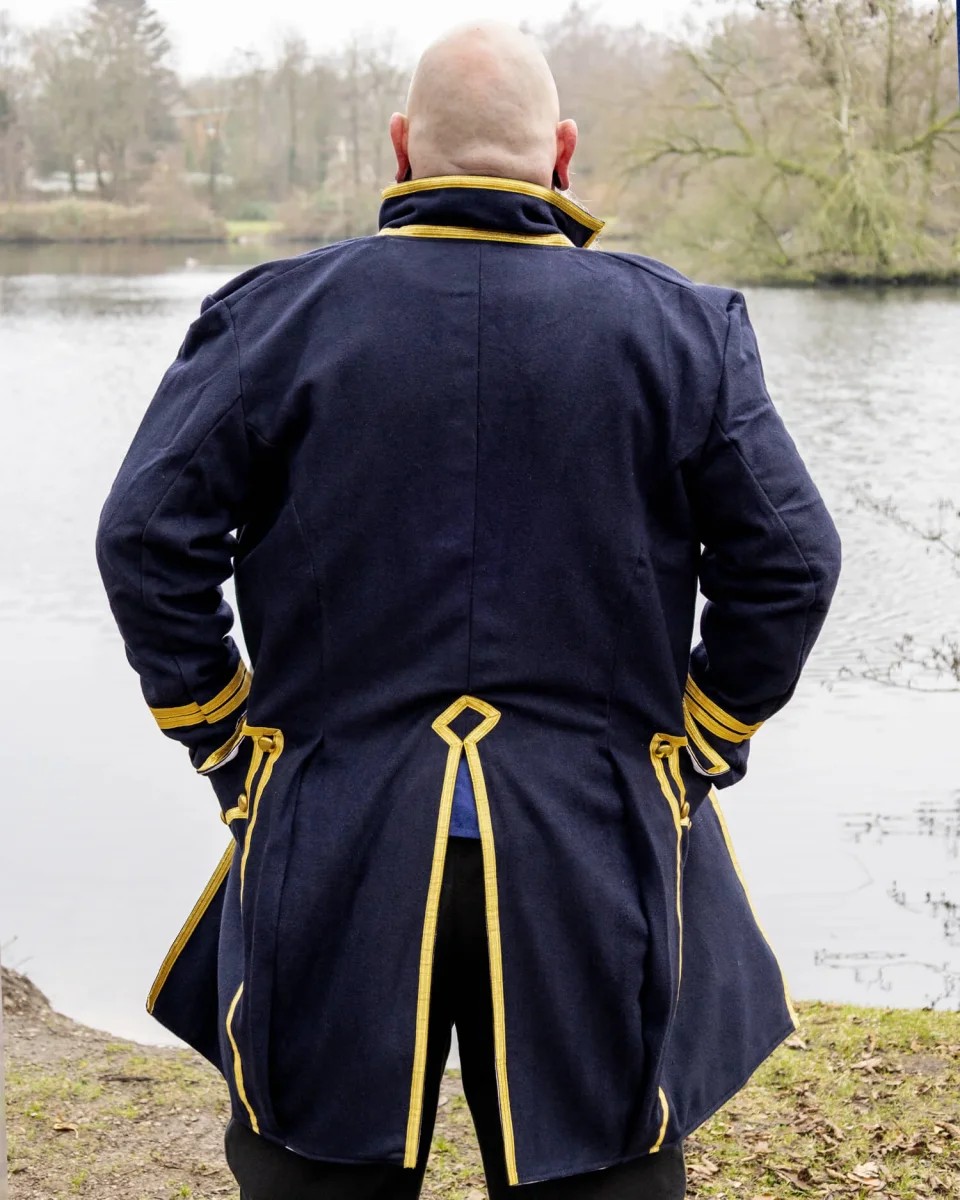 Justaucorps Luis, wol, donkerblauw - Image 3