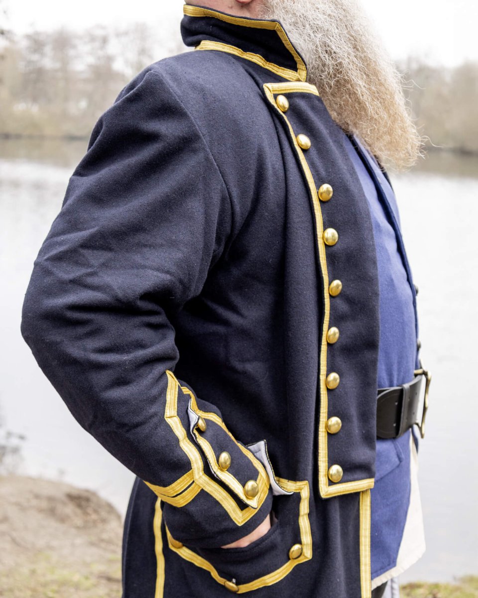 Justaucorps Luis, wol, donkerblauw - Image 4