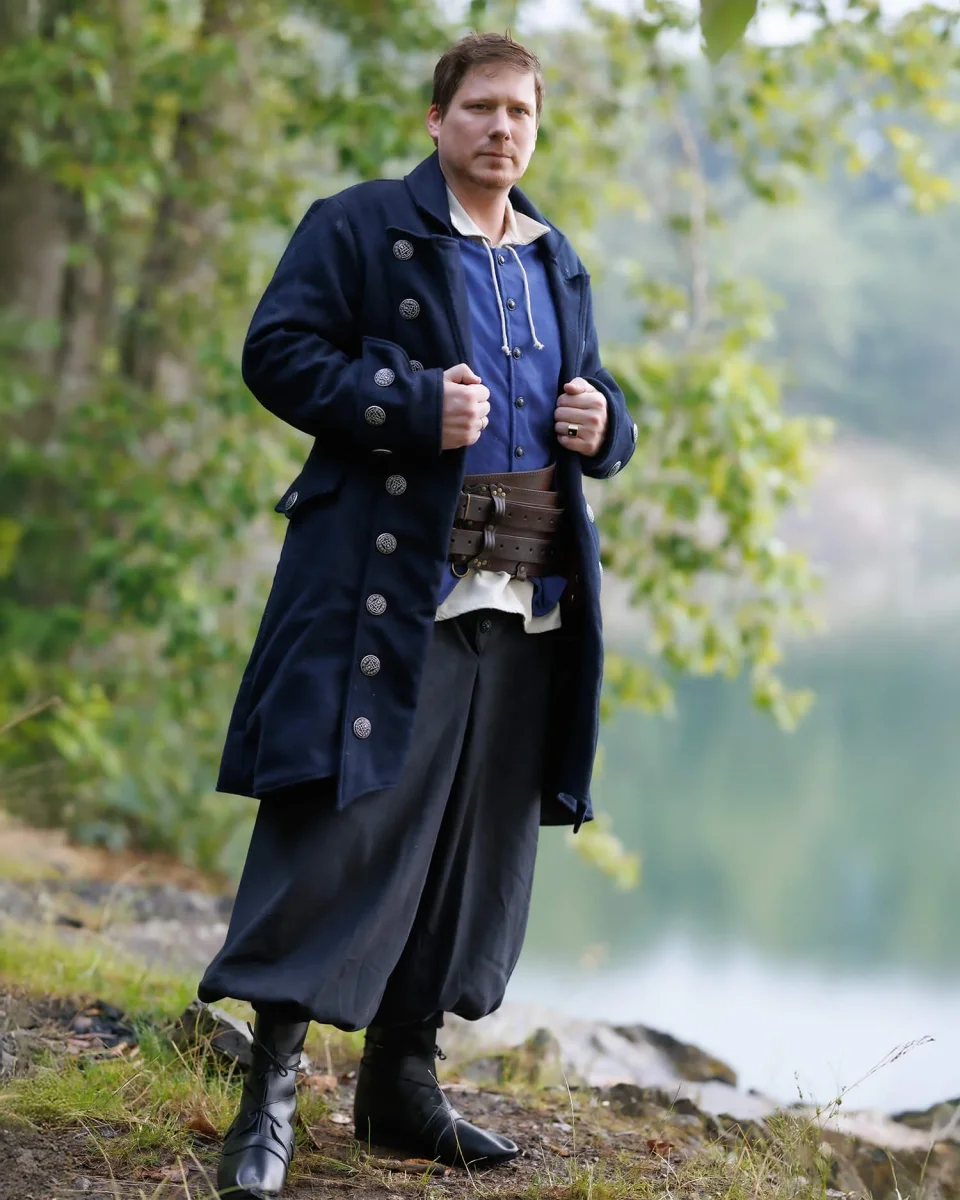 Justaucorps Antonio, wol, blauw - Image 6