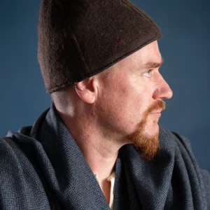 Viking kapje Ari, 100% wol, bruin