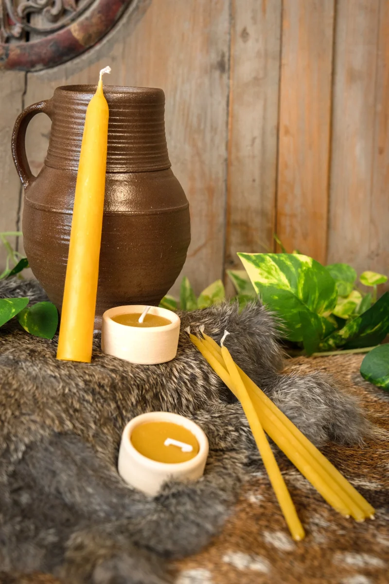 Bijenwas kaarsen cadeauset - Image 3