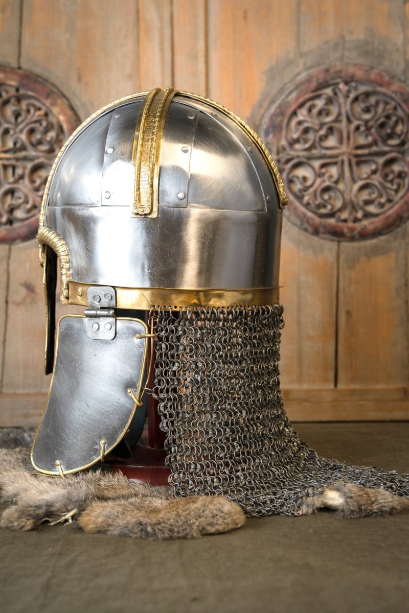 Coppergate helm, 1.6 mm, geklonken aventail - Image 5