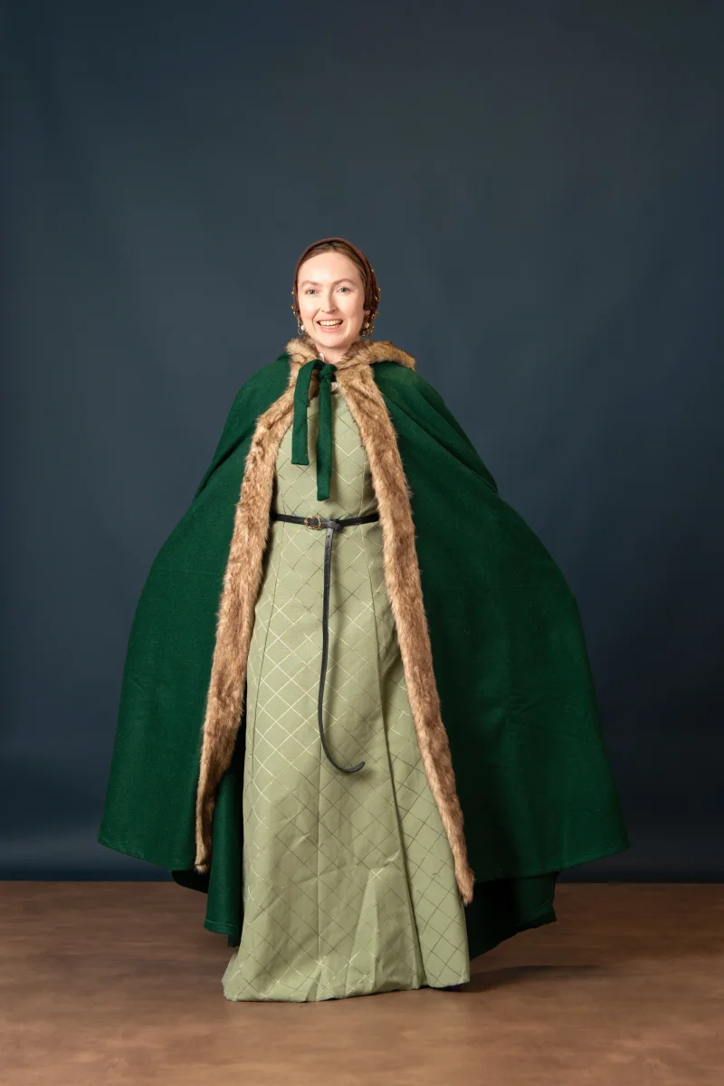 Vikingmantel Fjell, wolmix, groen - Image 3