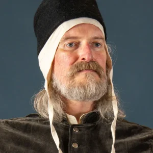 15e eeuws dopje Dürer, zwart, wolvilt