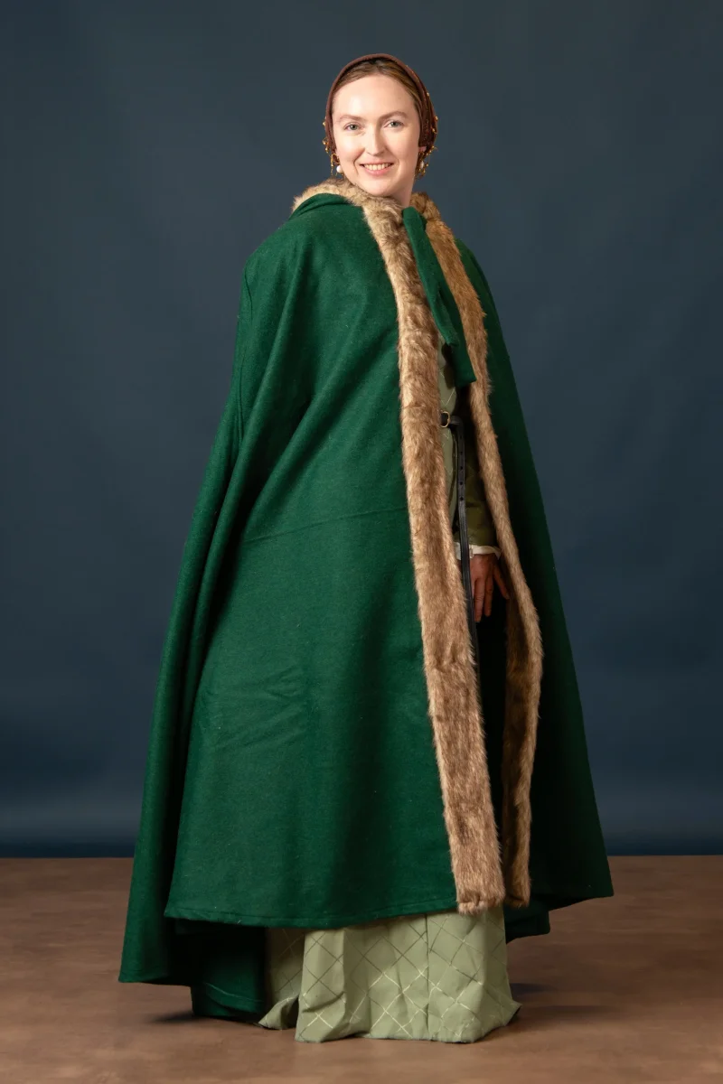 Vikingmantel Fjell, wolmix, groen - Image 5