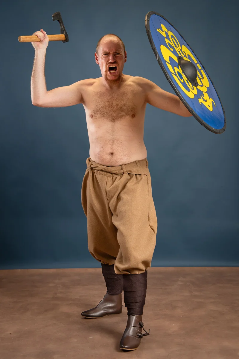 Broek Offnir, zand, wolmix - Image 3