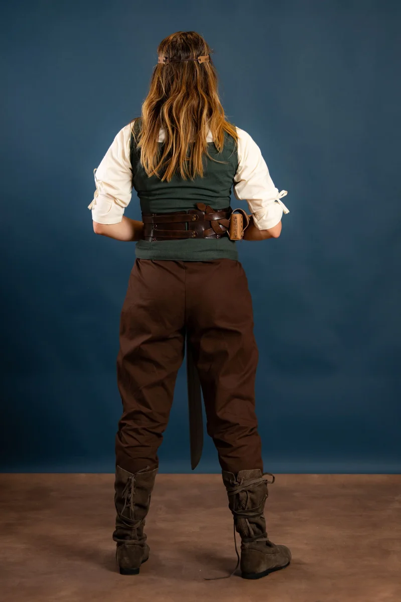 Dames broek Kerga, bruin - Image 4
