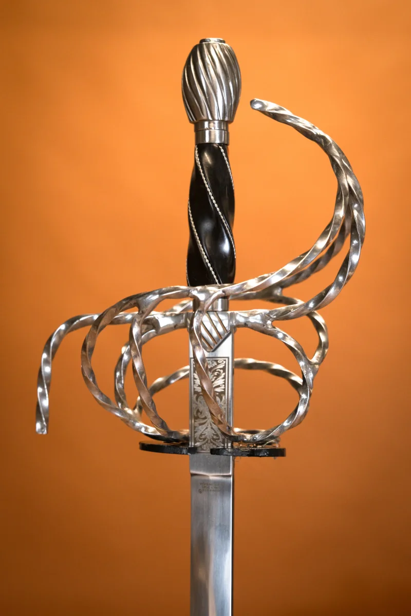 Brandenburg rapier met graveringen, semi-scherp - Image 7