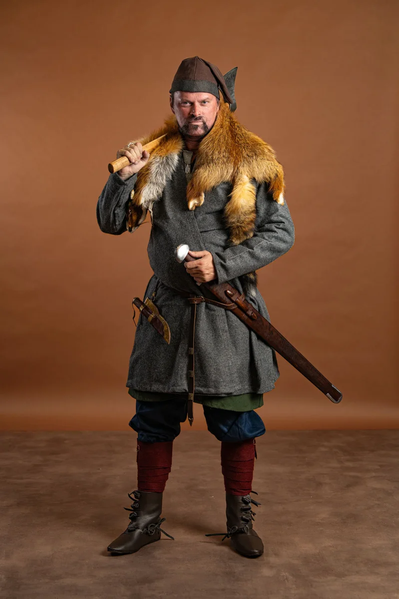 Viking muts Toki, bruin - Image 8