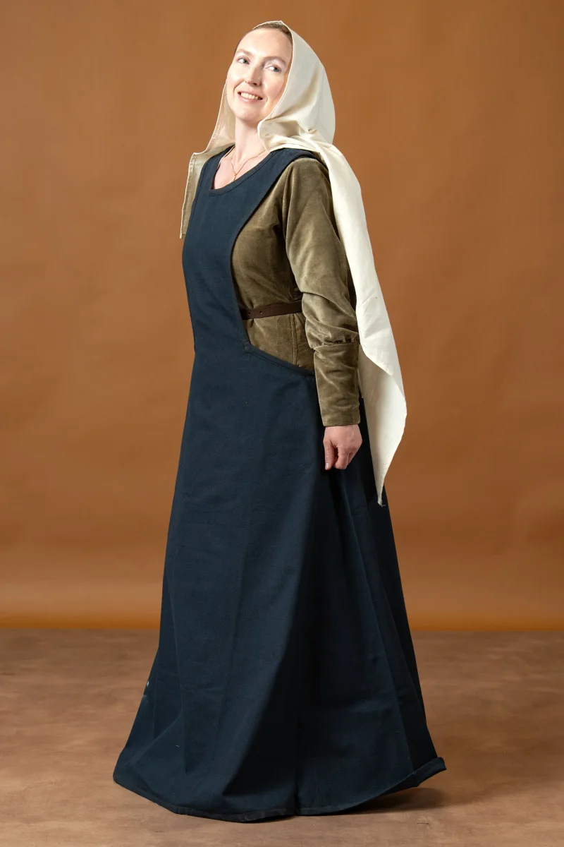 Middeleeuwse surcotte Isabeau, blauw