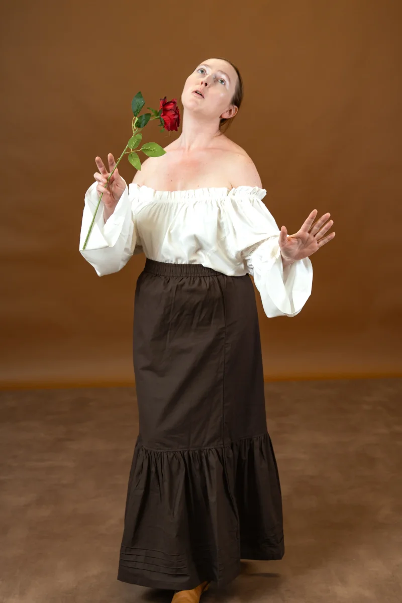 Renaissanceblouse, wit - Image 3