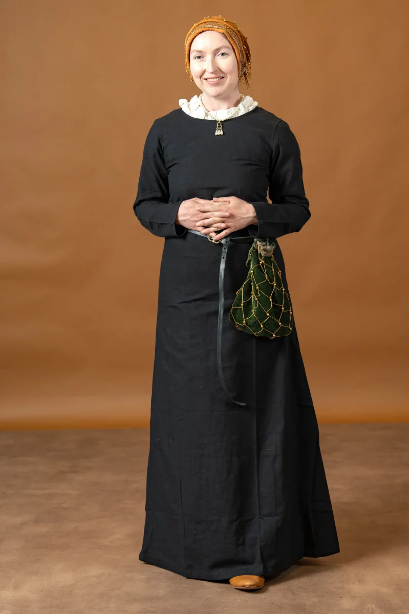 Middeleeuwse jurk Freya (zwart) - Image 2