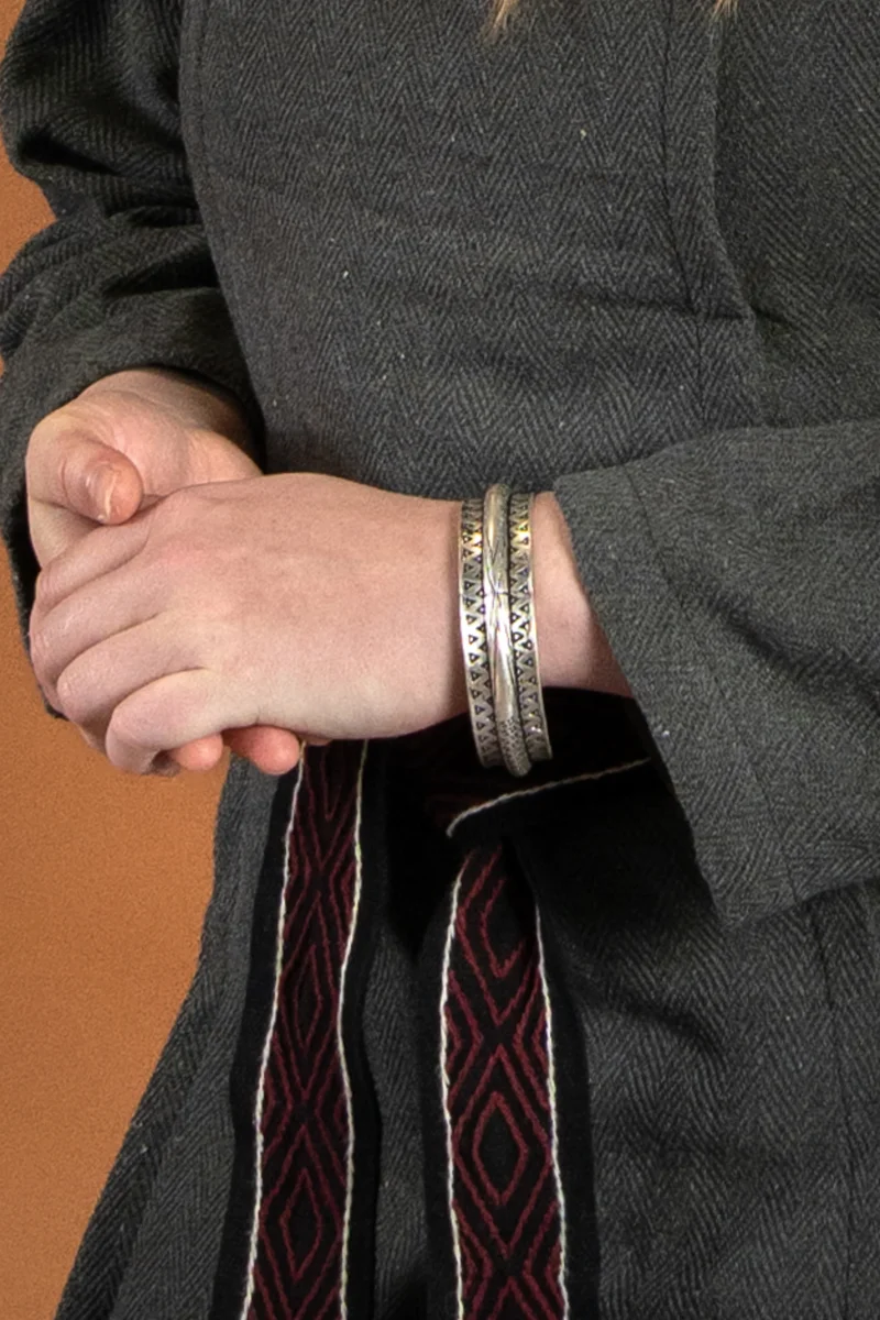 10e eeuwse Rusvik armband, verzilverd brons - Image 5
