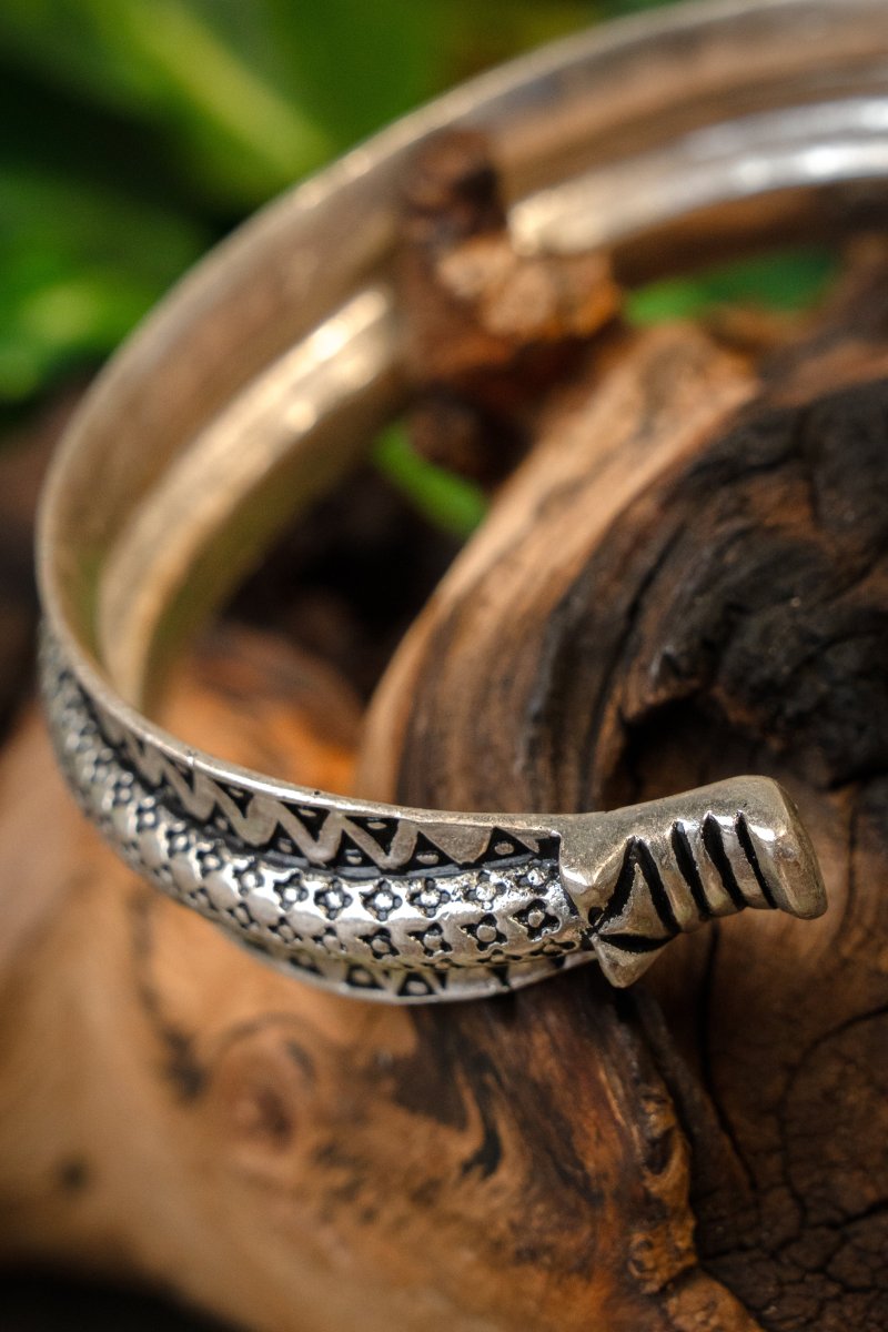 10e eeuwse Rusvik armband, verzilverd brons - Image 3