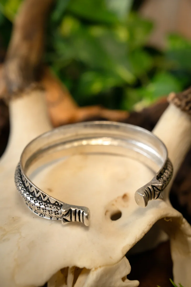 10e eeuwse Rusvik armband, verzilverd brons - Image 4