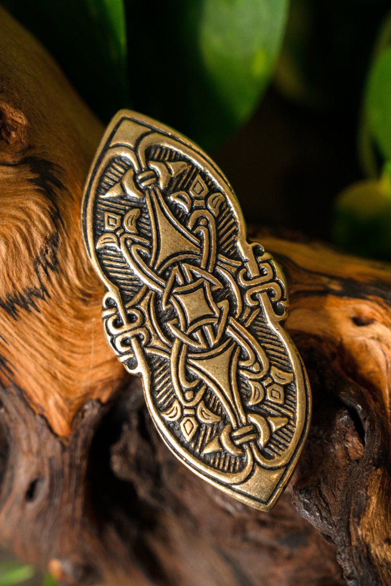 Birka Viking fibula, brons - Image 3