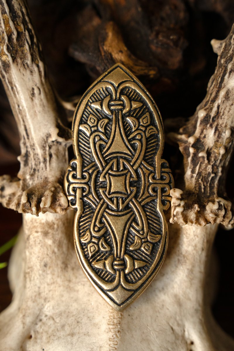 Birka Viking fibula, brons - Image 4