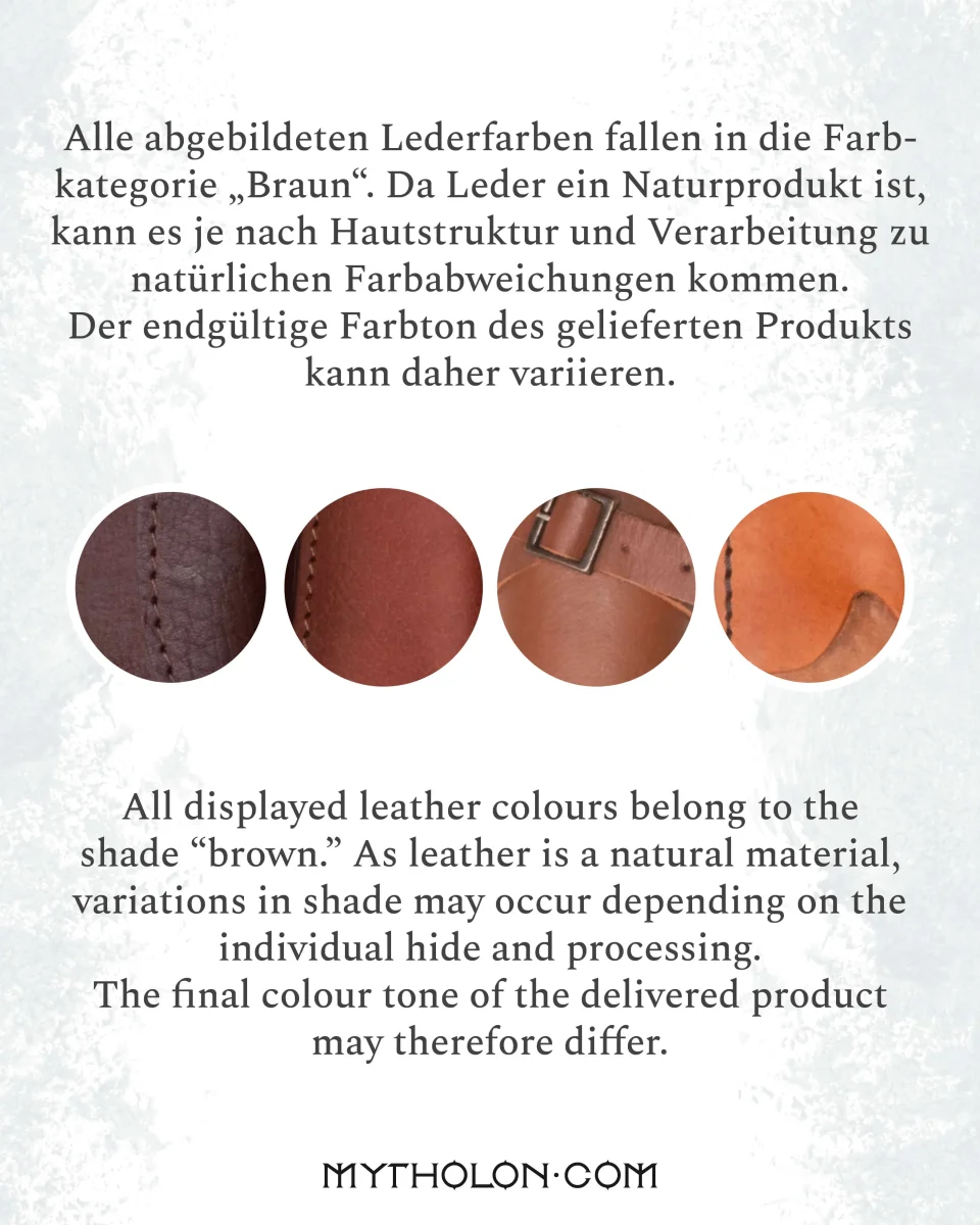 Flint tricorn, leer, zwart - Image 5