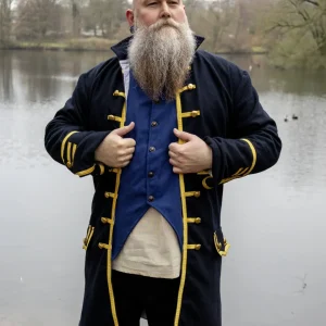 Officiersjas Maddox, frock coat, donkerblauw
