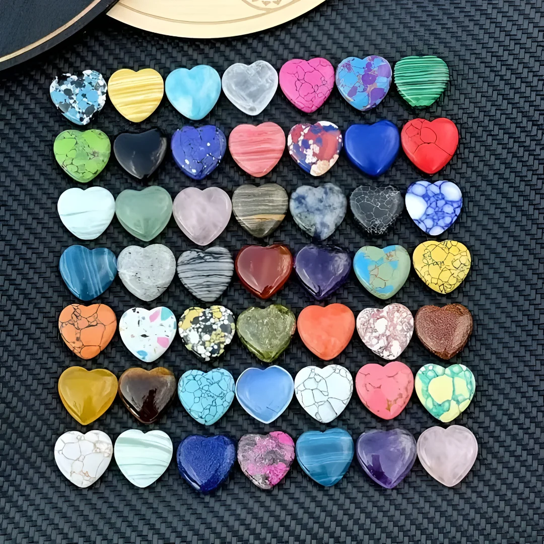 Moederdag Edelstenen Hart Kristallen Kleurrijk Decoratie Set - Image 2