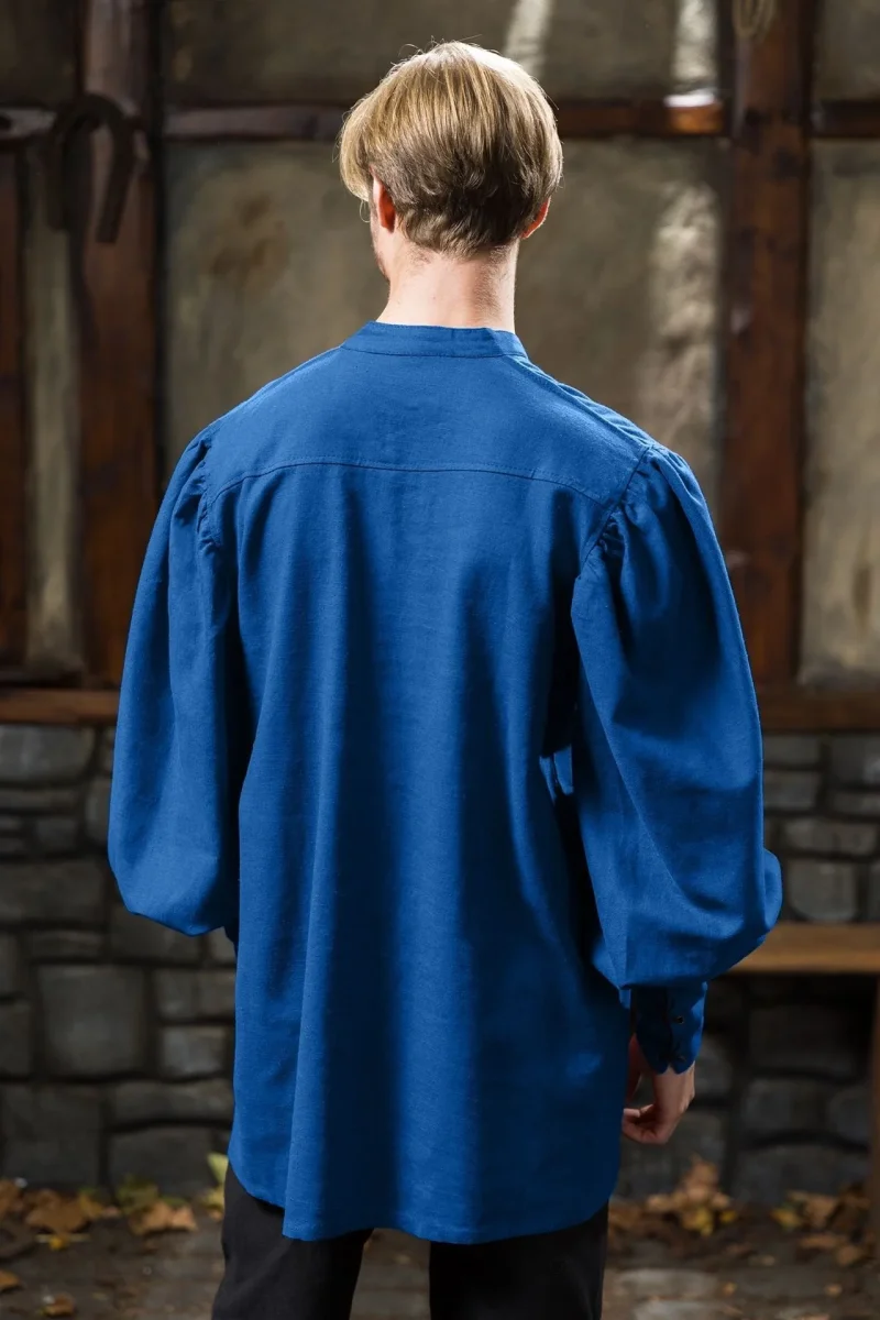 Landsknecht hemd Friedrich, blauw - Image 3