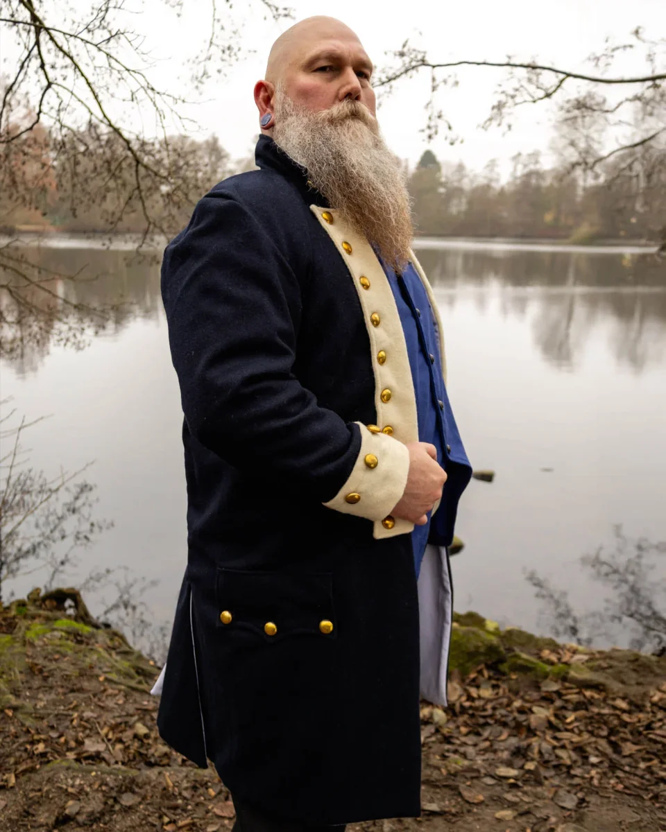 Luitenantsjas Wilkins, frock coat, donkerblauw - Image 6