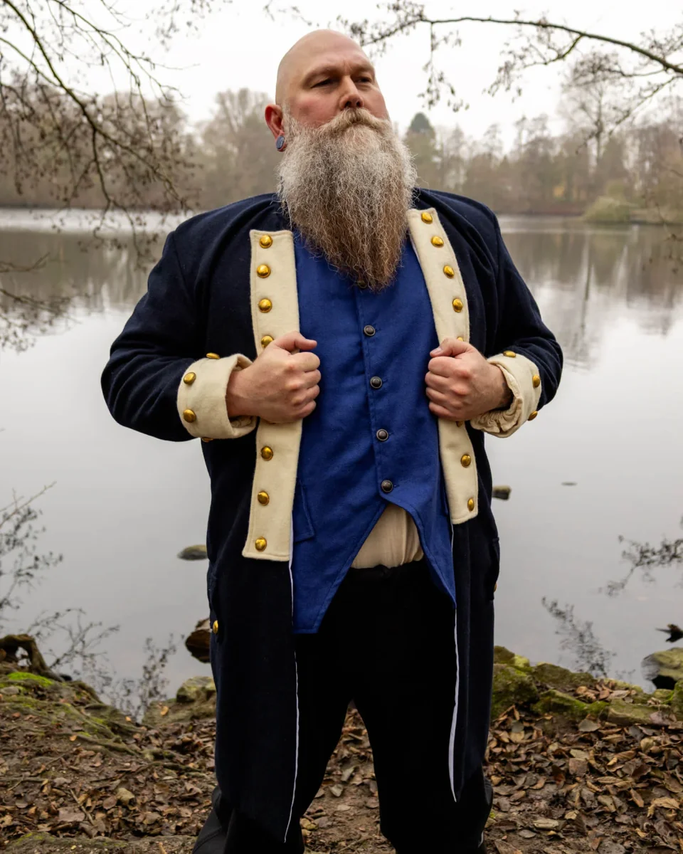 Luitenantsjas Wilkins, frock coat, donkerblauw - Image 2