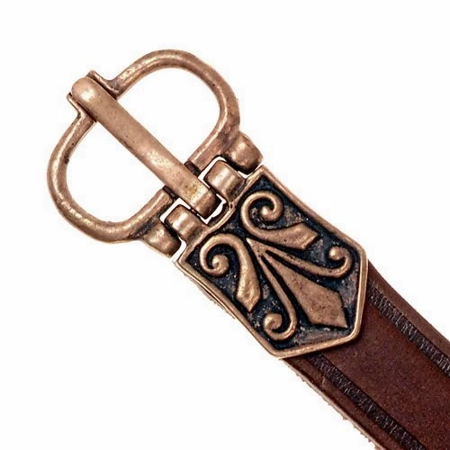 Awaarse riem, bruin leer