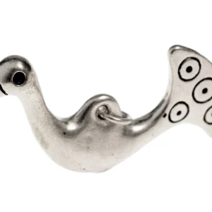 Baltische vogelhanger Sateseles, 11e-12e eeuw, verzilverd brons