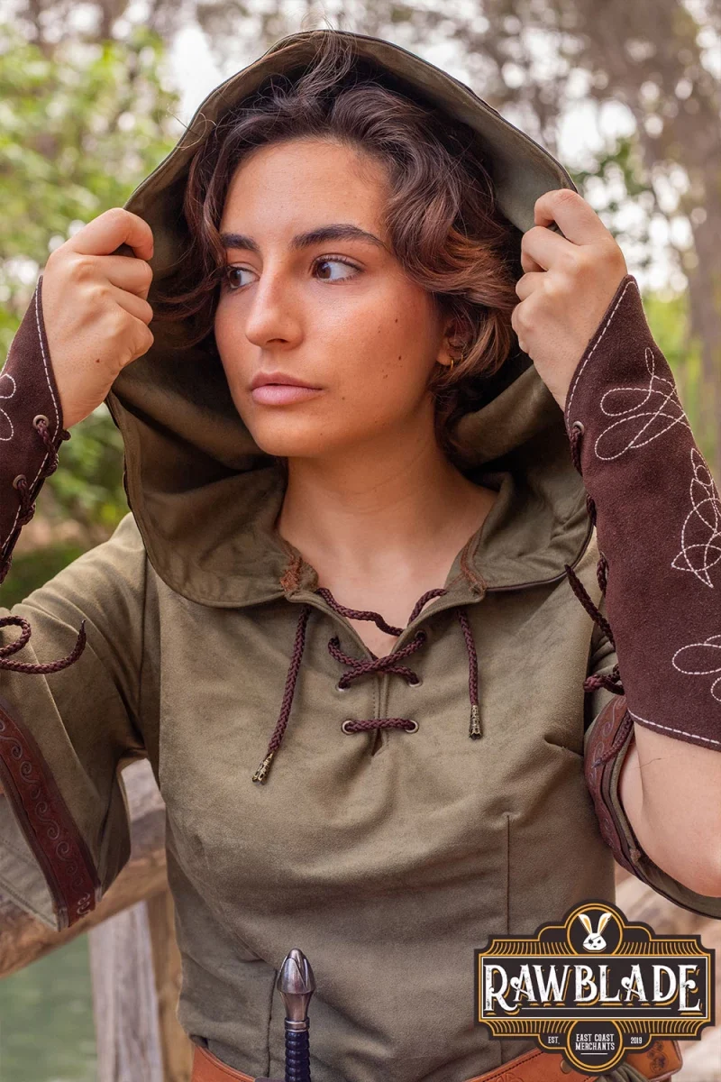 Briannan Ranger Tuniek, suède, groen - Image 3