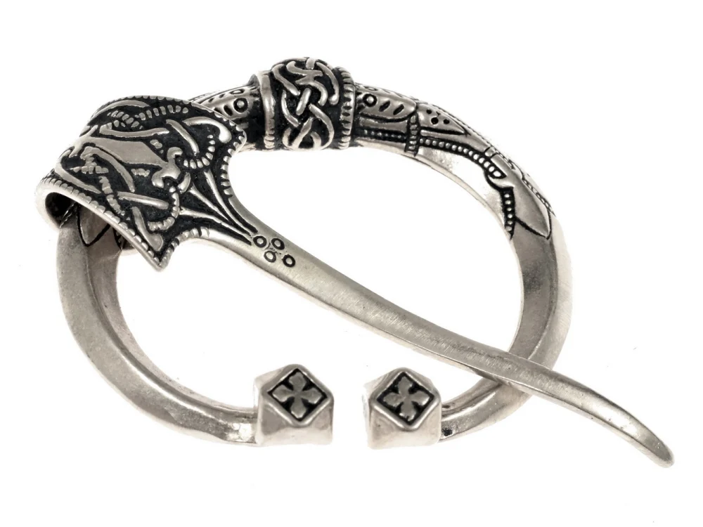 Baltische ringfibula, Kostivere, verzilverd brons - Image 2