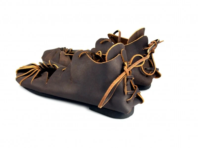 Leren sandalen, ijzertijd, bruin - Image 8