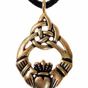 Claddagh-hanger, 17e eeuw, brons