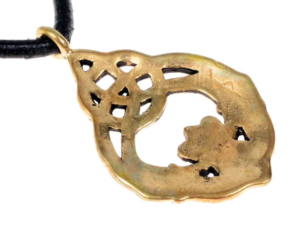 Claddagh-hanger, 17e eeuw, verzilverd brons - Image 5