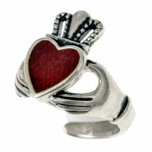 Claddagh-ring, 17e eeuw, verzilverd brons