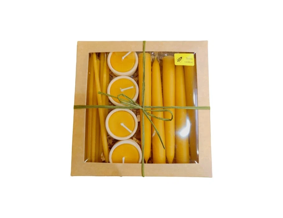 Bijenwas kaarsen cadeauset - Image 5