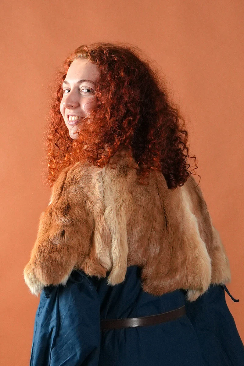 Bont kraag Sven, bruin - Image 2