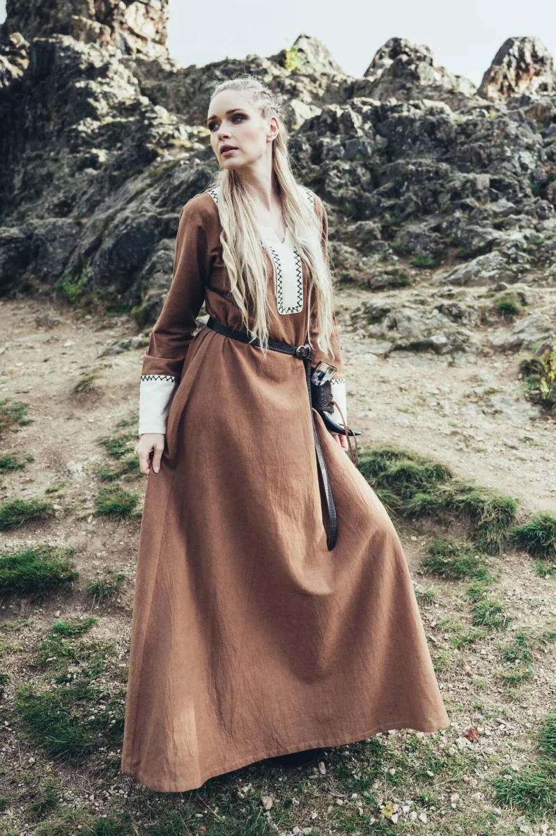 Viking jurk Lagertha, zand - Image 5
