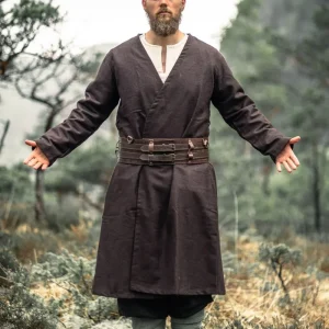 Kaftan Gustav, bruin, wolmix