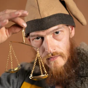 Viking muts Toki, zand, wolmix