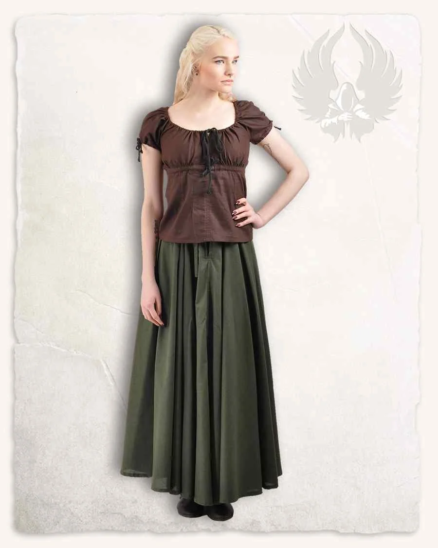 Middeleeuwse Blouse Claudia, Naturel - Image 5