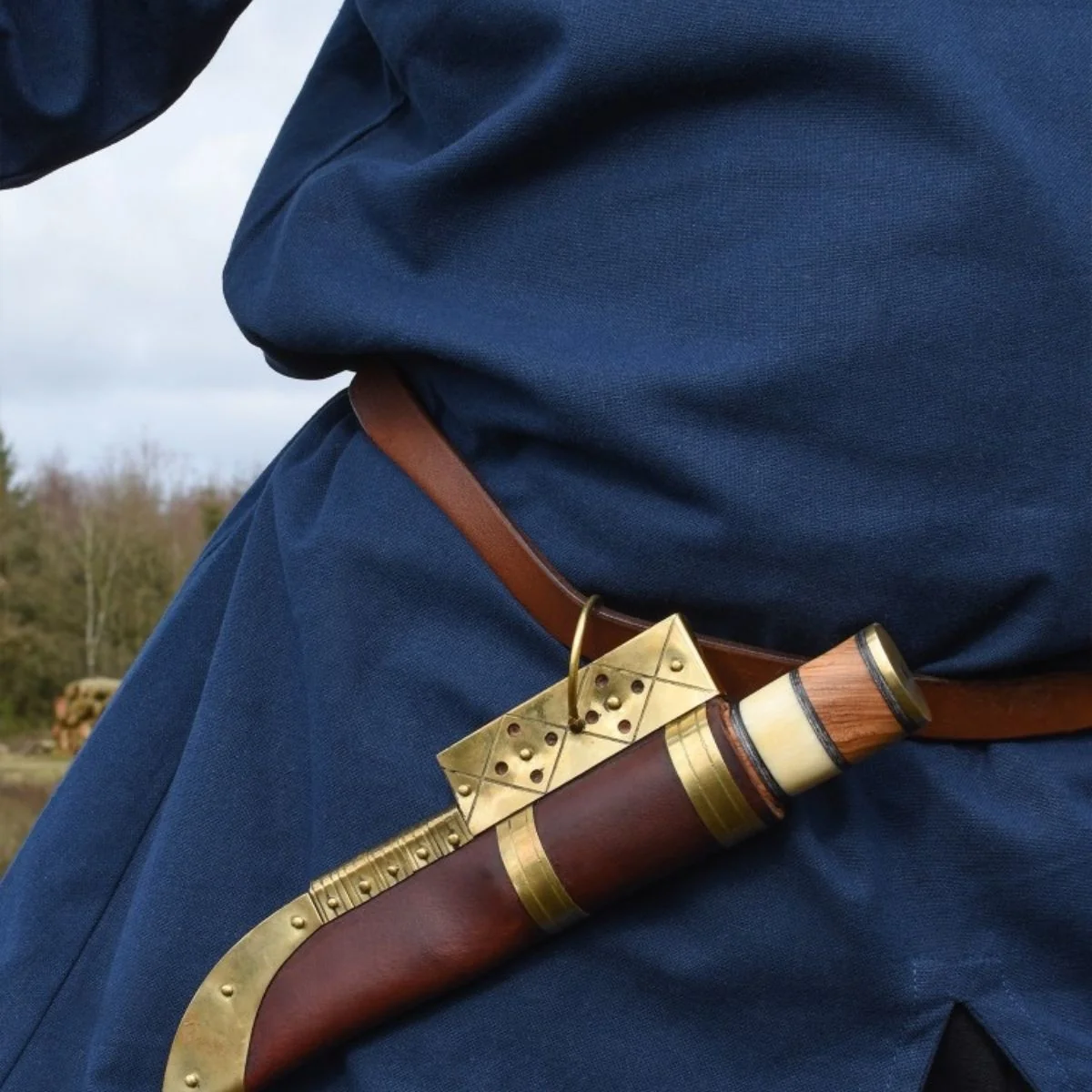 Birkatuniek Knut, korte mouwen, blauw - Image 8